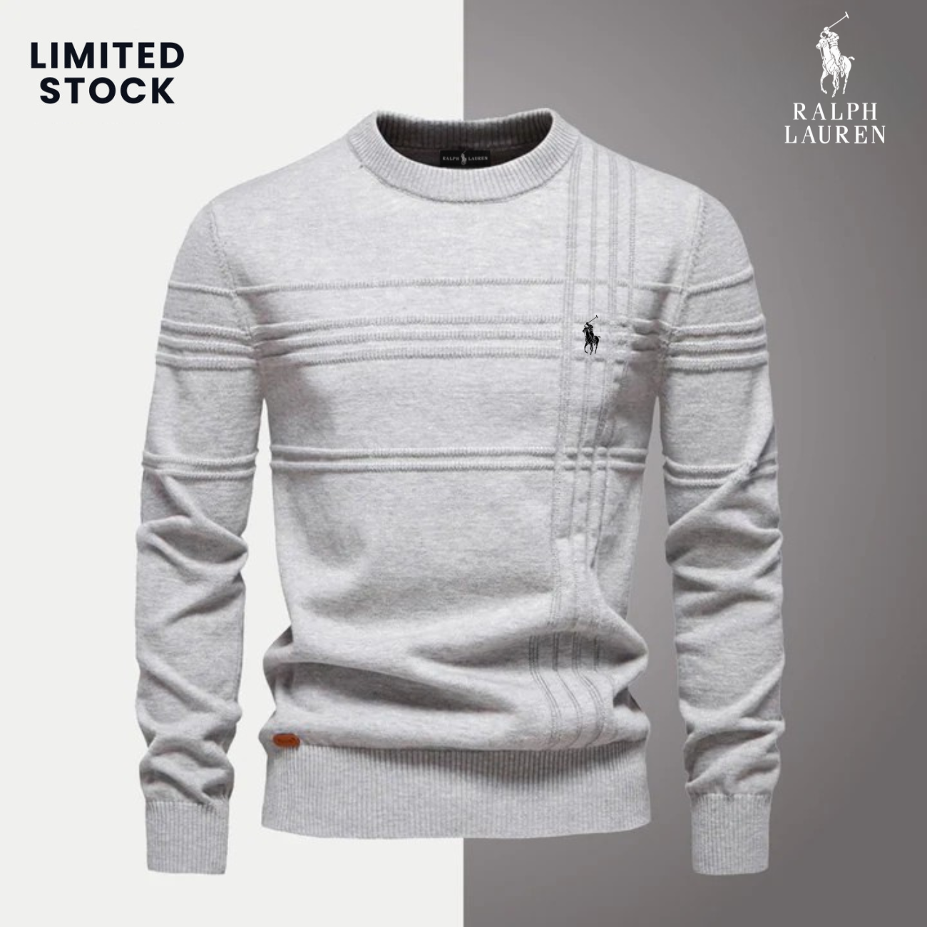 RL Heren Gebreide Textuurtrui | LC™ (TOTALE UITVERKOOP)