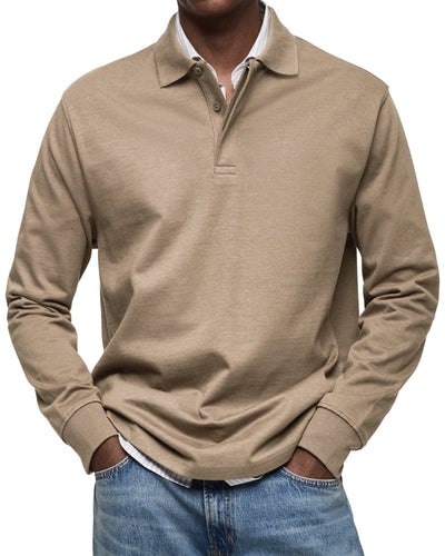 Alexandre™ casual polo met lange mouwen