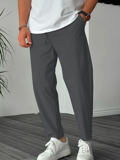 Essentiële Tapered broek met koord